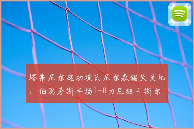 塔弗尼尔建功埃瓦尼尔森错失良机，伯恩茅斯半场1-0力压纽卡斯尔
